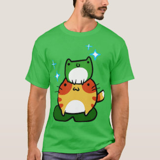 T-shirt Grenouille verte et grenouille à soupe orange