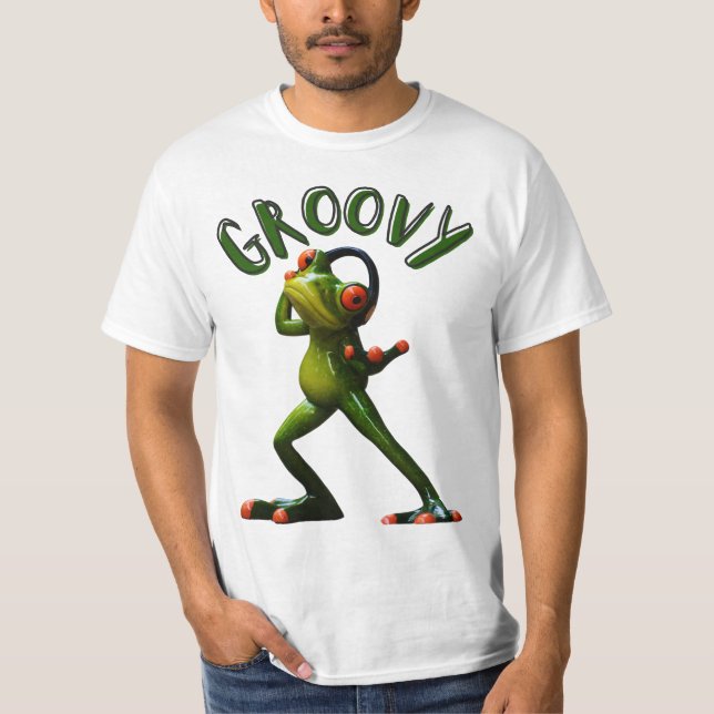 T-shirt Grenouille verte super (Devant)
