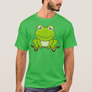 T-shirt Grenouille verte sur skateboard drôle animal