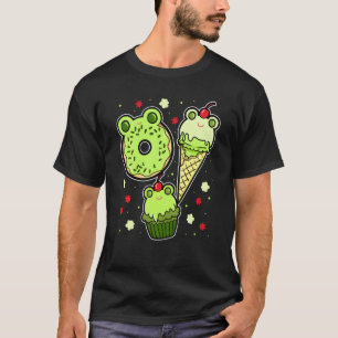 T-shirt Grenouille Visage Toad Amphibian Froggy Donut glac