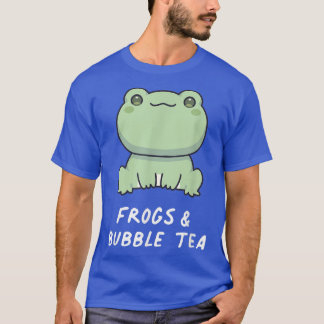 T-shirt Grenouilles & Bubble Thé Kawaii Anime Aesthétique 