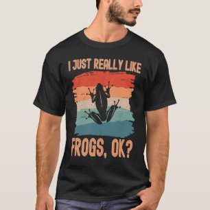T-shirt Grenouilles J'aime Juste Vraiment Les Grenouilles