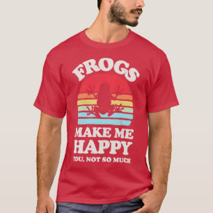 T-shirt Grenouilles me rendre heureux Sunset Retro pour ho