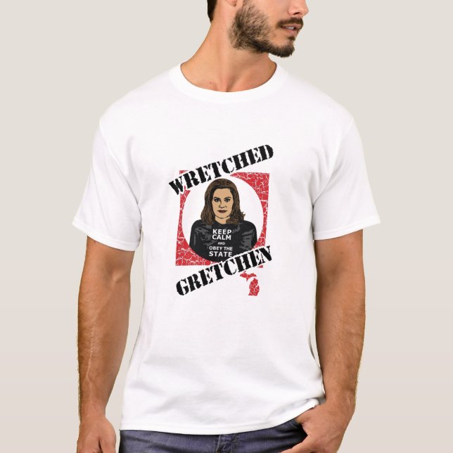 T-SHIRT GRETCHEN WHITMER - GOUVERNEUR MICHIGAN - OBEY (Devant)