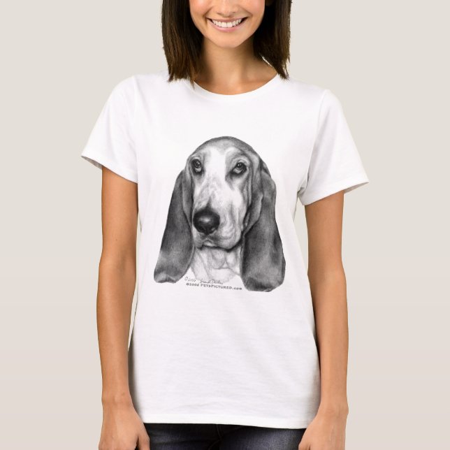T-shirt Gretel, Basset Hound (Devant)