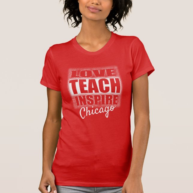 T-shirt Grève des enseignants de Chicago (Devant)