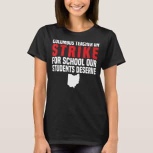 T-shirt Grève des enseignants OH enseignant Columbus Ohio