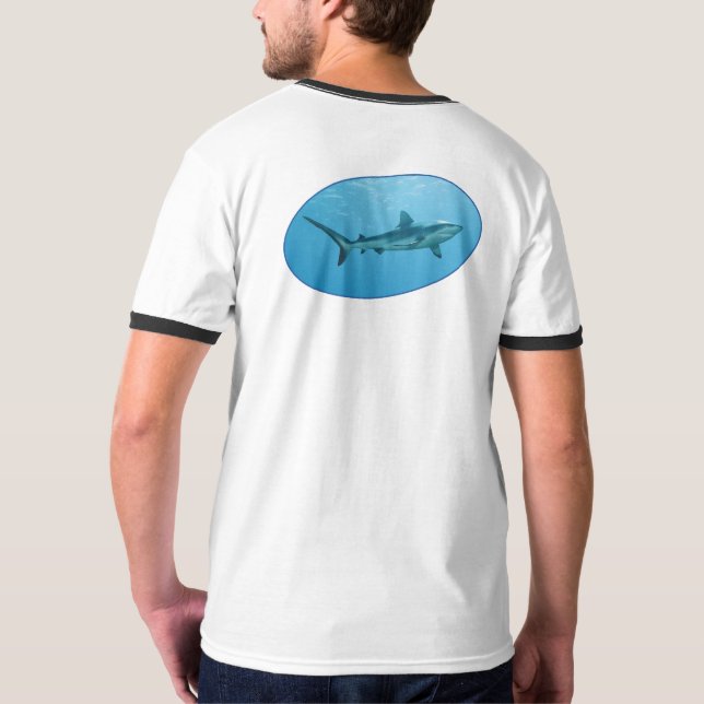 T-shirt Grey Reefshark, Yap Island - Photographic design | (Dos entier)