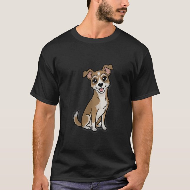 T-shirt Greyhound illustration (Devant)