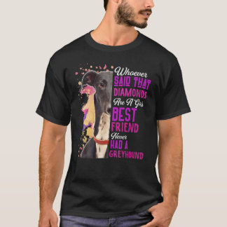 T-shirt Greyhounds Sont Une Fille Meilleur Ami Chien Mama
