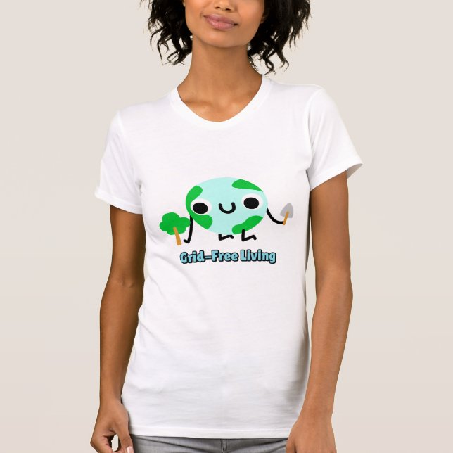 T-shirt Grid-Free Living Solar Lifestyle (Devant)