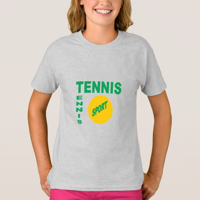 T - Shirt Grids füllen DESIGN TENNIS SPORT (Vorderseite)