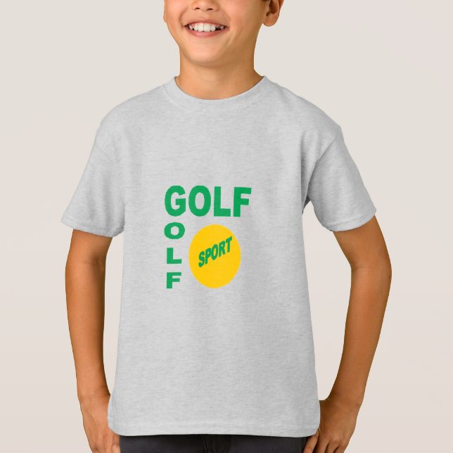T - Shirt griert enfants DESIGN GOLF SPORT (Vorderseite)