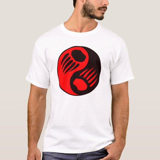 T-shirt Griffe d'ours Yin Yang (Devant)