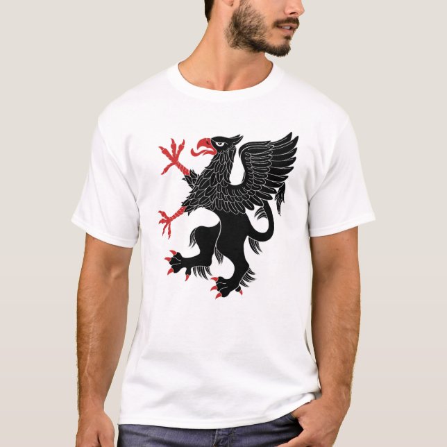 T-shirt Griffin Rampant Sable (Devant)