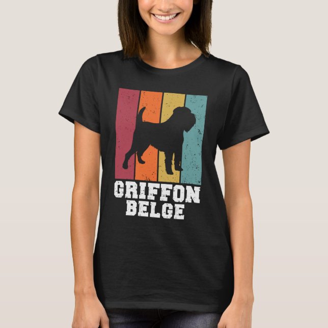T-shirt Griffon Belge Vintage 2 (Devant)