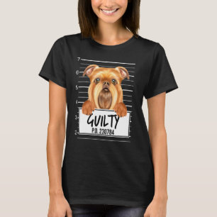 T-shirt Griffon Bruxellois Mugshot Chien Coupable