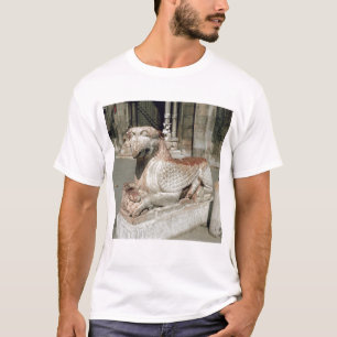 T-shirt Griffon se trouvant sur un socle, moitié du 13èm