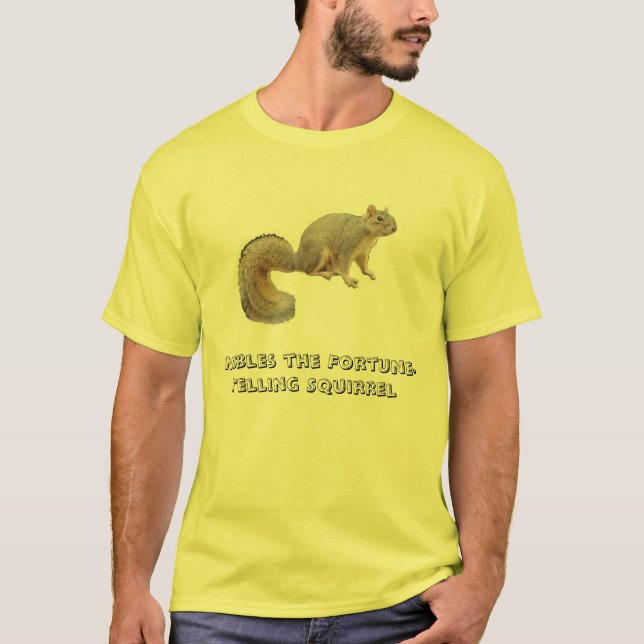 T-shirt Grignote l'écureuil de cartomancie (Devant)
