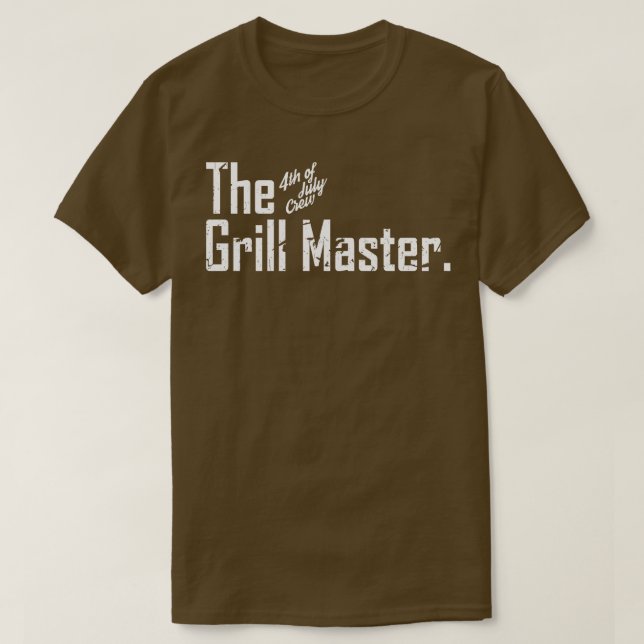 T-shirt Grill BBBQ Master 4 juillet équipage (Design devant)