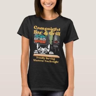 T-shirt Grill du camping pour chats humour sarcastique fam