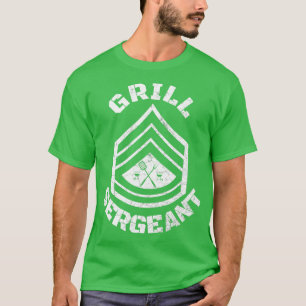 T-shirt GRILL SERGEANT Funky Grilling BBBQ Papa Fête des p