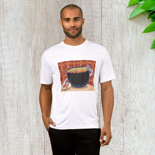 T-shirt Grillades au barbecue avec des tongues et des broc