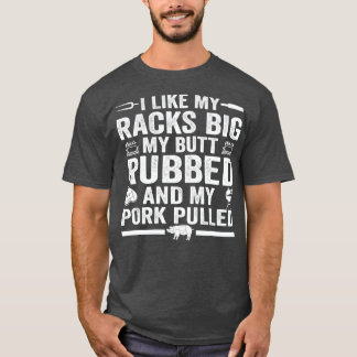 T-shirt Grillades Mignonnes Pour Hommes Femmes Porc Fumer 