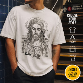 T-shirt Grille anaglyphe Christian Christwave Jésus-Christ