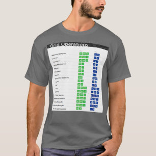 T-shirt Grille Opérations Raccourcis clavier Excel Affiche