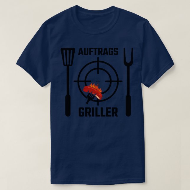 T-shirt Griller Grill BBQ Grill Master Grill Apron 3 (Design devant)