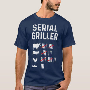 T-shirt Griller série Funny BBQ Master Grill Pun Grill Gri