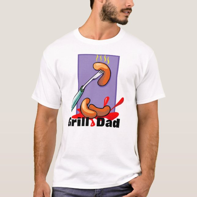 T-shirt Grillin' Day avec des chiens chauds (Devant)