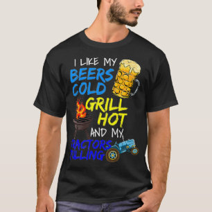 T-shirt Grillmaster Viande Grillant BBQ Tracteur P