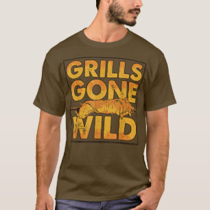 T-shirt Grills est passé Wild BBQ Pig Rôti Barbecue