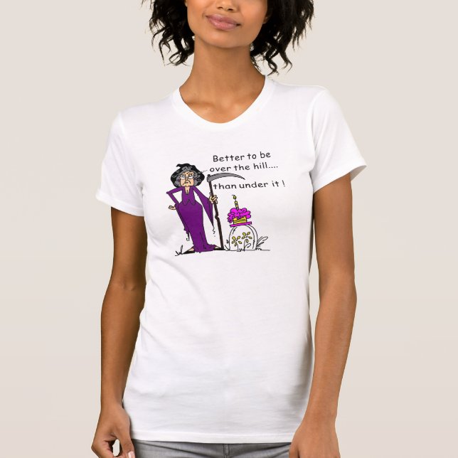 T-shirt Grim Reaper Humour d'anniversaire (Devant)