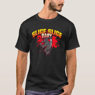 T-shirt Grim Reaper Slice Baby Angel de la mort Pizza sang