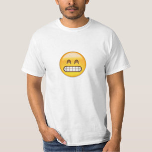 T-shirt Grimacerie du visage avec les yeux de sourire