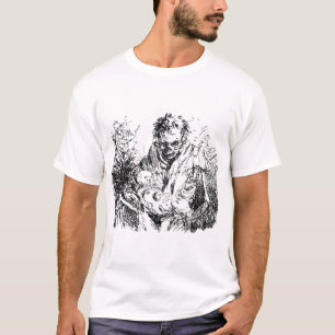 T-shirt Grimm Reaper Squelette de mort bébé Horreur abst
