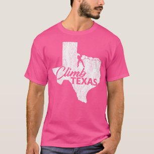 T-shirt Grimper Texas Rock Escalade Chemise Climber Cadeau