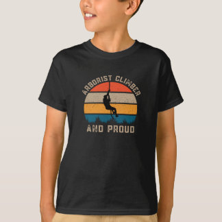 T-shirt Grimpeur Arboriste Et Fier - Cutter D'Arbres