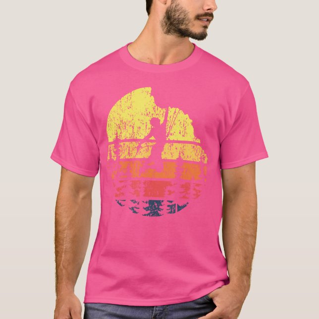 T-shirt Grimpper de Sunset Retro - Boulderer Bouldering C (Devant)