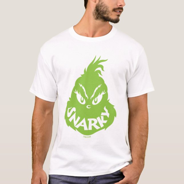 T-shirt Grinch | Face de grincement (Devant)