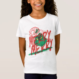T-Shirt Grinch Grunge Graphique Joyeux Joyeux
