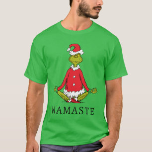 T-shirt Grinch Namaste Père Noël