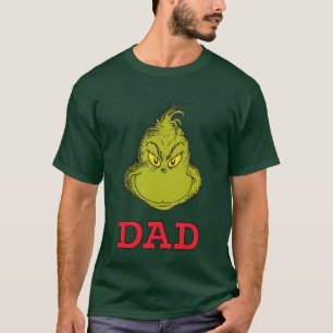 T-shirt Grinch Rouge et Vert Anniversaire Flocon de Neige