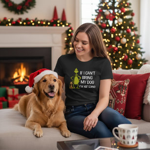 T-shirt Grinch si je ne peux pas amener mon chien, je ne v