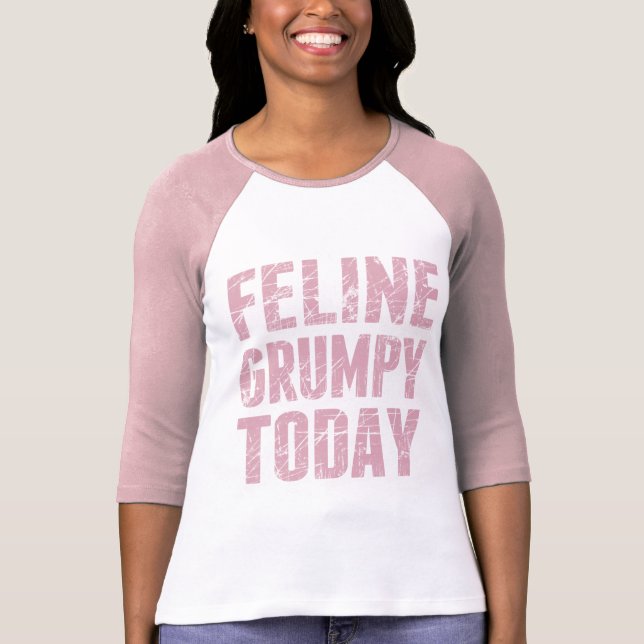 T-shirt Grincheux félin aujourd'hui (Devant)