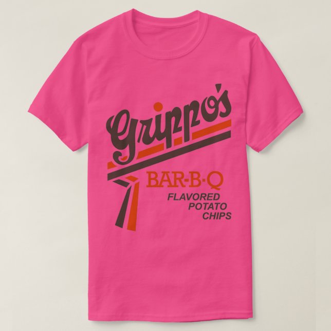 T-shirt grippos barbq frites de pommes de terre aromatisée (Design devant)