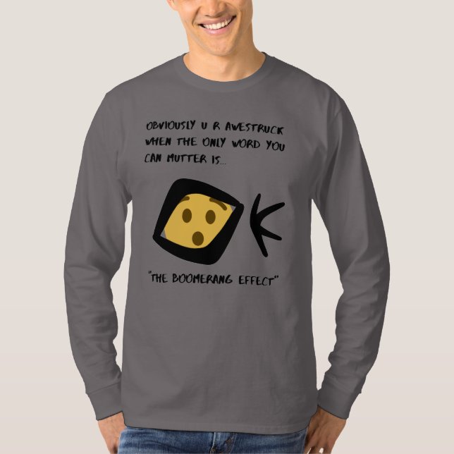 T-shirt Gris 'Awestruck' à manches longues de base Boomera (Devant)